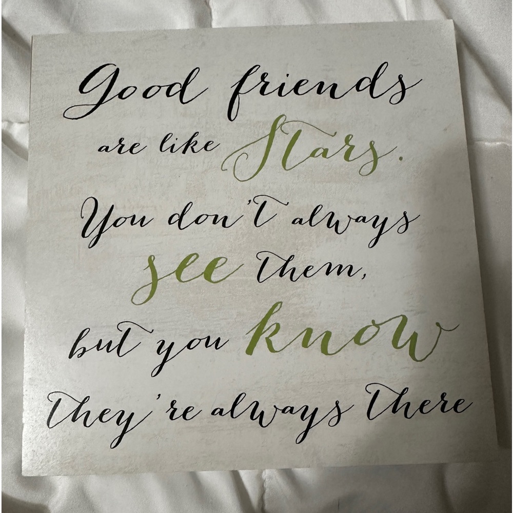 Cute wall plaque for that special friend.